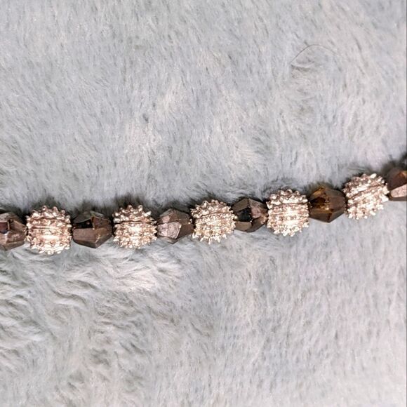 Vintage Trifari Crown 1962 White Rhodium Beaded Necklace "Electra Collection" - Picture 10 of 15